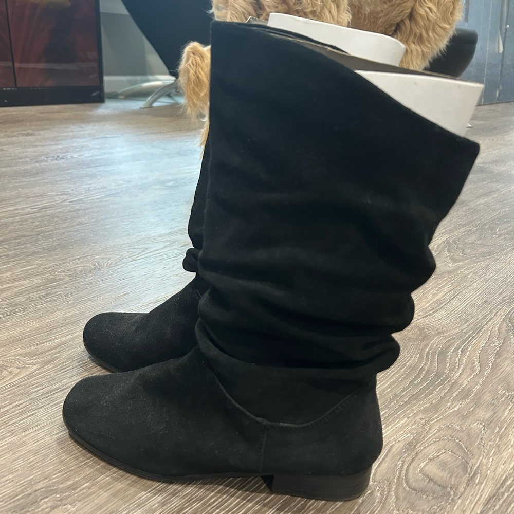 Harbor Bay Black Over the Knee Boots